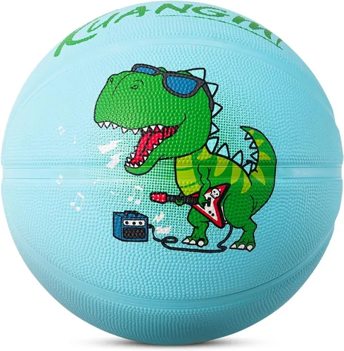 Miniatura 8 de Pelota de baloncesto de goma Kuangmi, tamaño 5 (27.5"), tamaño 4 (25.5"), hecha para juegos deportivos al aire libre y en interiores, parque, playa