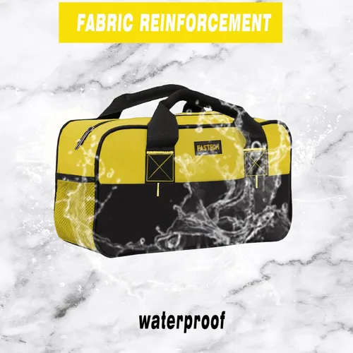 Miniatura 6 de FASTECH Bolsa de herramientas con cremallera de 14 pulgadas, pequeña bolsa de herramientas de boca ancha, bolsa organizadora de herramientas