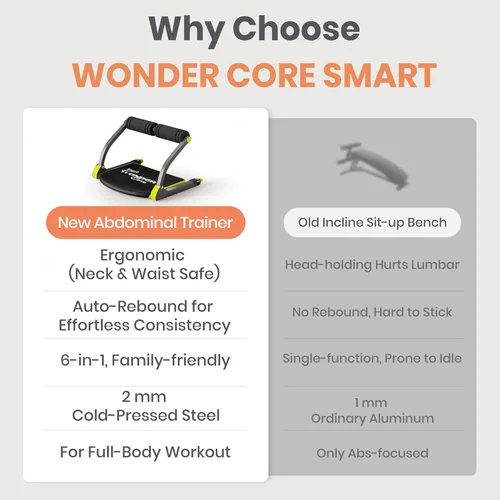 Miniatura 6 de Wonder Core Smart, Ab Machine, Ab Workout Equipment, Sit Up Machine & Exercise Equipment, Ab Crunch Machine for Stomach Workout, Ab Core Trainer