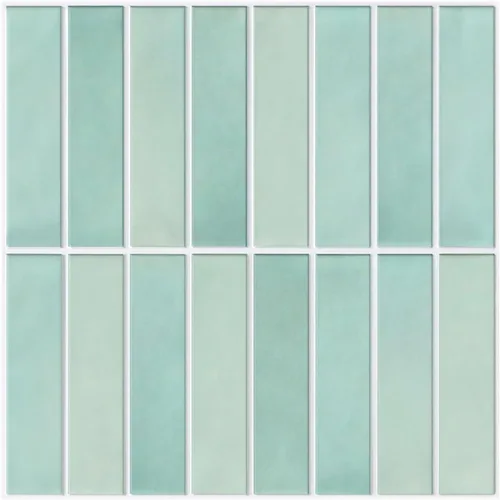 Miniatura 11 de Commomy Azulejos de pared de PVC ultraligero de 11.8 x 11.8 pulgadas, 10 unidades, color azul marino mate, para cocina, baño, inquilinos, azulejos