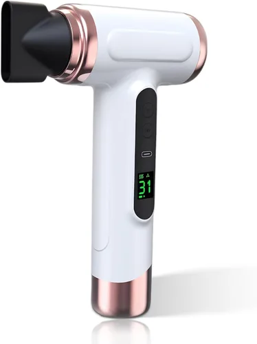 Secador de pelo inalámbrico, 15000 mAh, secador de pelo inalámbrico recargable con carga USB en frío, batería de viento frío y caliente, secador de