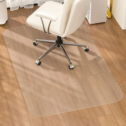 Miniatura 9 de Tapete para silla de oficina para suelo de madera dura, 36 x 48 pulgadas, paquete de 2 alfombrillas para sillas para suelos duros, tapete protector