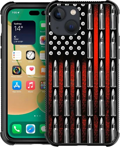 Miniatura 73 de Funda compatible con iPhone X/XS, diseño de bandera estadounidense de béisbol, TPU suave, a prueba de golpes, de vidrio templado, para iPhone X/XS