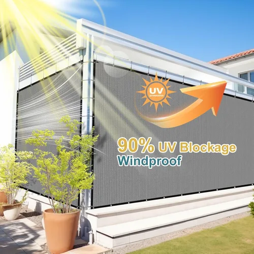 Miniatura 2 de Shade&Beyond - Tela de sombra con 90% de protección solar y ojales, toldo para pérgola, protector solar de lona de malla para patio, exteriores