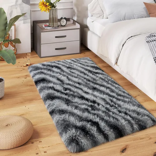 Miniatura 88 de Dssimo - Alfombra superesponjosa para la habitación, alfombra de área moderna, pequeña, suave y acogedora de felpa para niños, niñas y adolescentes