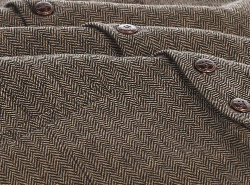 Miniatura 113 de Gioberti Chaleco de tweed formal de 6 botones para hombres