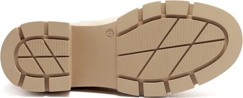 Miniatura 6 de REDTOP Botas Chelsea para mujer con tacón grueso elástico, plataforma con suela de lengüeta