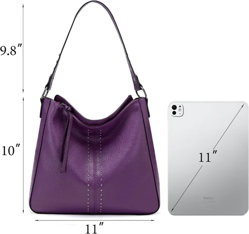 Miniatura 4 de Montana West - Bolsas hobo medianas para mujer, con asa superior, bandolera, bolso cruzado, bolsa de mano tipo cubo