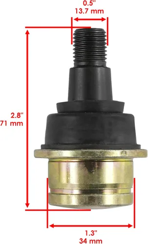 Miniatura 2 de Caltric Junta de rótula inferior del nudillo delantero compatible con John Deere XUV865E XUV865M XUV865R AUC12838