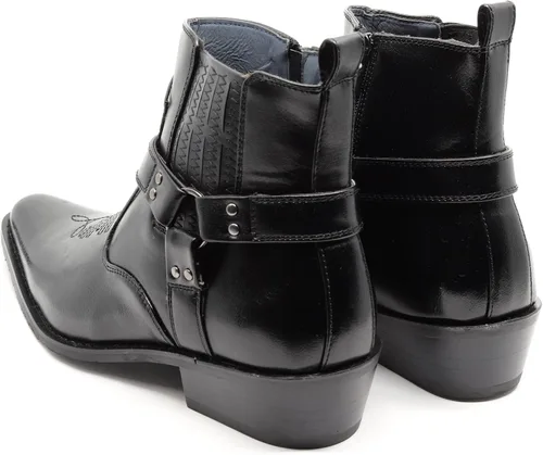 Miniatura 6 de Diego-02 - Botas vaqueras para hombre con correa de cinturón
