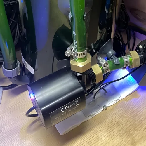 Miniatura 8 de Bomba de agua sumergible de 12 V, flujo ajustable de 210 GPH para acuario/fuente/hidroponía, bomba de CC silenciosa con boquillas de latón