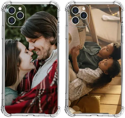 Miniatura 4 de LYLBFOF Funda de teléfono personalizada con imagen personalizada para iPhone 17, 16, 15, 14, 13, 12, 11 Air Pro Max Mini Plus, resistente a
