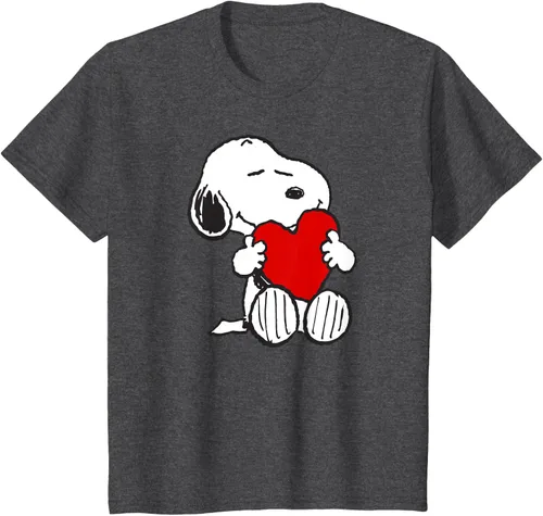 Miniatura 36 de Peanuts Camiseta de San Valentín Snoopy Hugging Heart, Negro