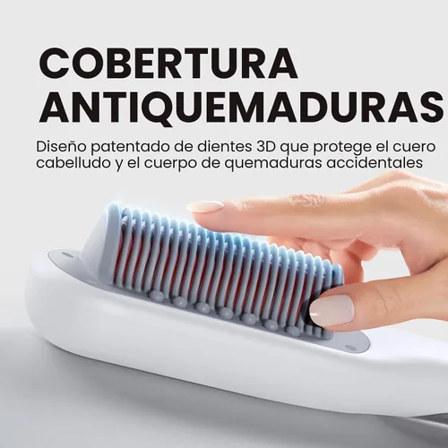 Miniatura 7 de Wavytalk Cepillo alisador de cabello Pro Steamline Pro, cepillo alisador 3 en 1 para cabello rizado, resultados rápidos de salón con menos daños