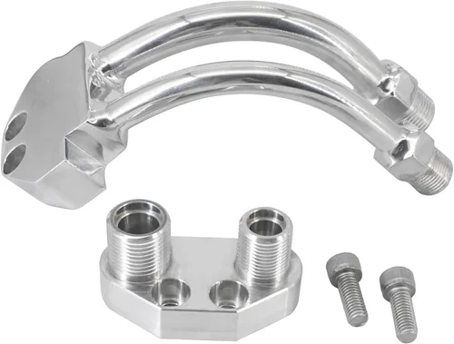 Miniatura 6 de Compresor de A/C Colector Curvo con Adaptador Compatible con Sanden SD7B10 7176 SD7 Estilo, Cromado