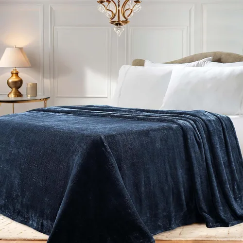 Miniatura 30 de Superior Manta Clásica de Forro Polar Sólido, Gruesa, Acogedora, Mantas Cálidas, Ropa de Cama y Manta de Sofá de Felpa Suave Aterciopelada, Linda