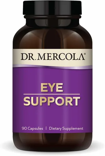 Dr. Mercola Soporte ocular - Apoya la salud ocular y visual - con luteína, zeaxantina, astaxantina orgánica y grosella negra - Sin OMG, sin gluten y