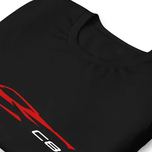 Miniatura 5 de Camiseta Vette de 8 generación con silueta de contorno C8 roja 2022 2023