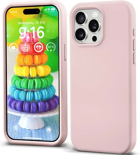 Miniatura 11 de IceSword Funda compatible con iPhone 15 Pro, silicona líquida, delgada, protección de cuerpo completo, suave, antiarañazos, color rojo, para hombres