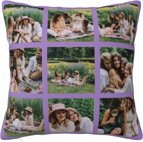 Miniatura 10 de Funda de almohada personalizada con fotos con collage de Best Mom Ever, funda de cojín personalizada para el día de la madre, aniversario, boda, 6