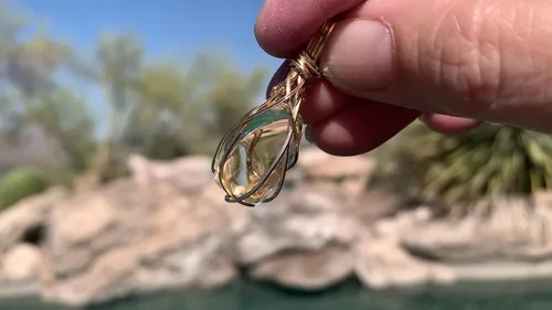 Miniatura 41 de 66 necklace pendant gemstones choose from moldavite, citrine, or herkimer diamond