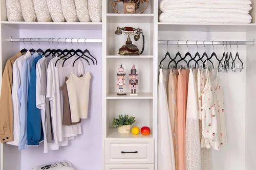 Miniatura 2 de Quality Hangers Perchas de plástico que no son de terciopelo para la ropa, juego de perchas resistentes para ropa, perchas para armario que ahorran