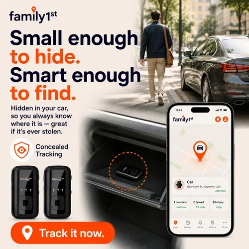 Miniatura 6 de Family1st Paquete compacto de rastreador GPS para vehículos, activos de automóviles y niños, seguimiento en tiempo real con aplicación, dispositivo