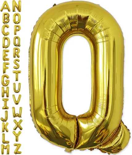 Miniatura 5 de VHUWE Globo dorado de 40 pulgadas con letra B, globos de helio de aluminio del alfabeto de Mylar de gran tamaño para fiesta de cumpleaños