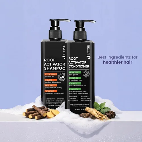 Miniatura 7 de Acondicionador activador de raíces para hombres: tratamiento reparador profundo para el crecimiento y engrosamiento del cabello
