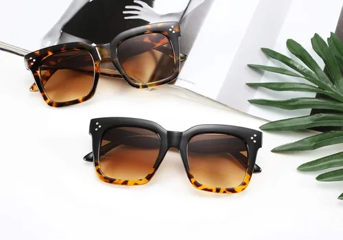 Miniatura 2 de FEISEDY Gafas de sol vintage de mariposa para mujer, diseño de lujo, cuadrado, degradado, B2486
