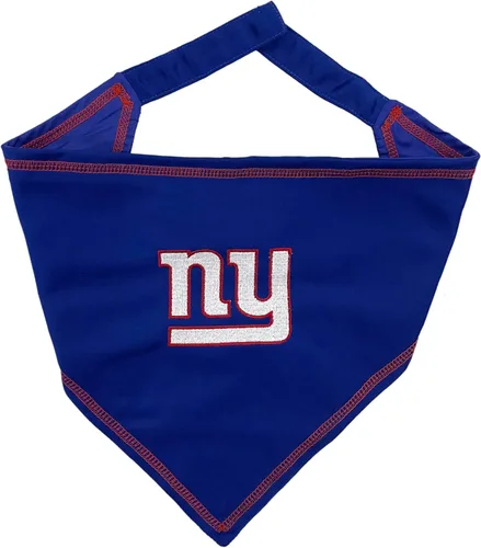 NFL New York Giants TIE - Bandana para perro, pequeña/mediana. Bandana para perro, babero para mascotas, gatos, perros, la mejor bandana para el día