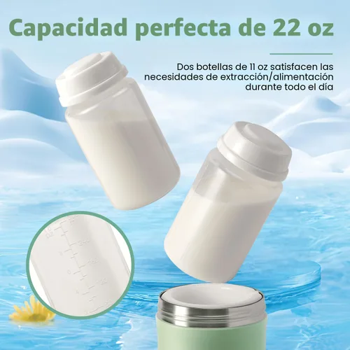 Miniatura 9 de Botella enfriadora portátil de leche materna, regalo para el día de la madre, capacidad de 22 onzas, enfriador de leche materna para viajes