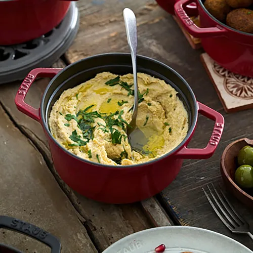 Miniatura 3 de Staub olla de hierro cocotte redonda de 6-1/4 cuartos de galón, Cereza