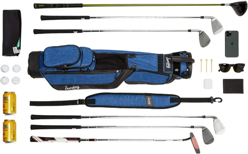Miniatura 7 de The Original Sunday Golf Loma Bag - Bolsa de golf ligera con correa y soporte, fácil de transportar bolsa de pie para campo de prácticas, par 3