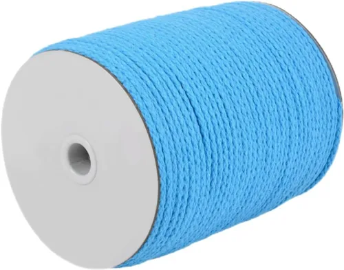 Miniatura 18 de CAQUBO Cuerda de Macramé de Algodón Trenzado de 4 mm, 157 Metros, Color Blanco, Hilo de Macramé para Manualidades, Cuerda de Macramé Suave, Cordón