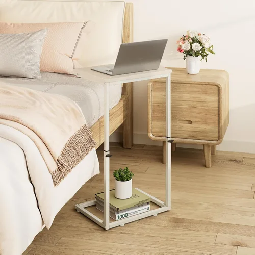 Miniatura 7 de Vagusicc C Shaped End Table for Couch, 33.2'' Tall C Table Adjustable Height Side Table, Small Side Table for Small Spaces, Couch Tables that Slide