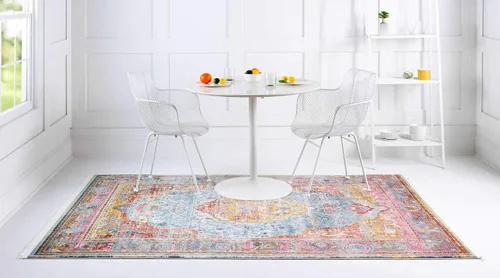 Miniatura 3 de Unique Loom Baracoa Collection - Alfombra Miramar (2' 2" x 3' 1", Celeste/Azul)