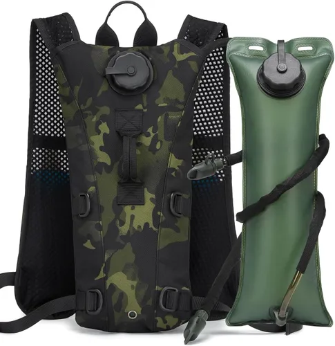 Miniatura 9 de Mochila de hidratación para correr, chaleco ligero con bolsa de mochila de agua de 3 litros, sin BPA para senderismo, maratón, ciclismo