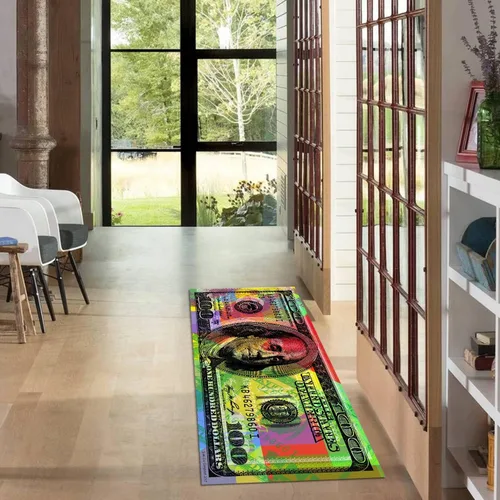 Miniatura 34 de GUBIYU Alfombras coloridas para cocina, cuarto de servicio, alfombra antideslizante para interiores y exteriores, para pasillo, sala de estar