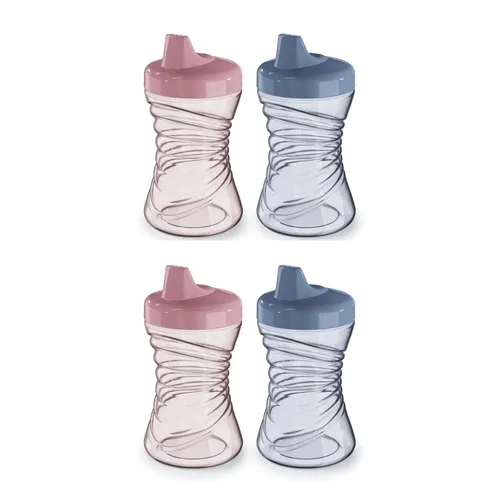 Miniatura 11 de NUK First Choice Fun Grips - Vaso con popote 2.0, 10 onzas, taza para sorber con asas, vaso para popote a prueba de fugas, paquete de 3 Verde
