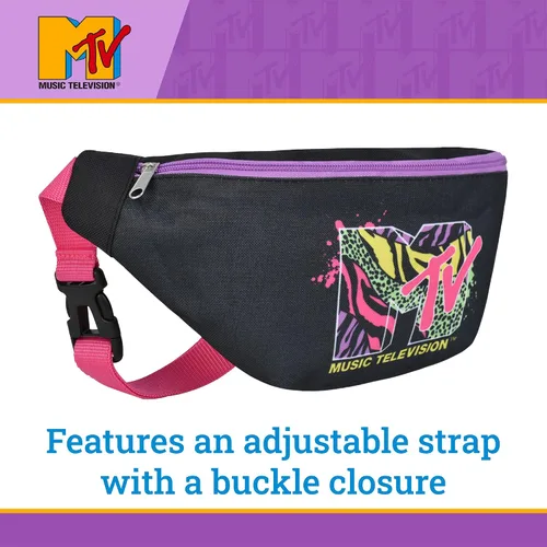 Miniatura 3 de MTV Logo Fanny Pack, Crossbody Waist Belt Bag