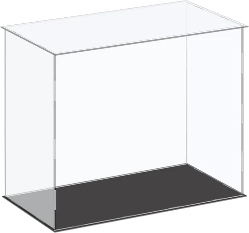 Miniatura 23 de MECCANIXITY Vitrina de Exhibición de Acrílico Caja de Plástico Cubo Caja de Almacenamiento Transparente Pequeña Ensamblable A Prueba de Polvo