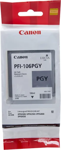 Canon 6631B001 PFI Depósito de tinta original, gris foto Foto Gris