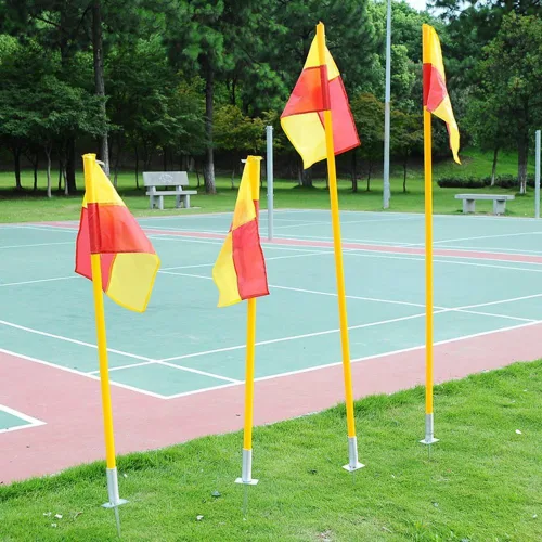 Miniatura 7 de Banderas de árbitro de linesman de fútbol de fútbol,Banderas de esquina Banderas de fútbol portátiles Postes de fútbol,Equipo de fútbol de regate