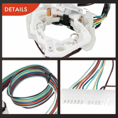Miniatura 9 de A-Premium Interruptor de señal de giro Interruptor combinado multifunción compatible con Chevrolet GMC Buick Cadillac Oldsmobile Dodge AMC Jeep