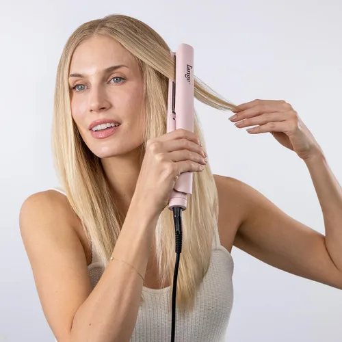 Miniatura 6 de L'ANGE HAIR Le Titane - Plancha plana de titanio, alisador de pelo con bordes curvos para un estilo versátil, plancha plana de doble voltaje