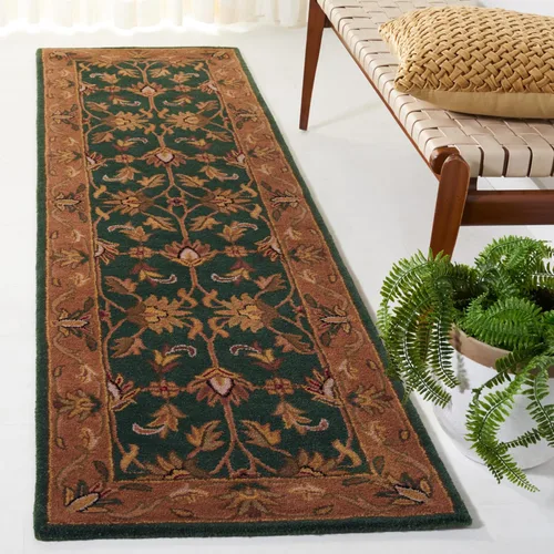 Miniatura 37 de Safavieh colección Heritage HG628A - tapete oriental tradicional hecho a mano de lana verde oscura y dorada, Lana, negro / beige (Black/ Beige)