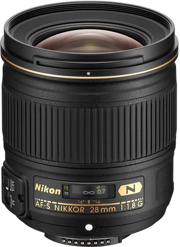 Nikon AF FX NIKKOR 1.102 in f/1.8G Lente Prime compacta gran angular con enfoque automático para cámaras DSLR Nikon