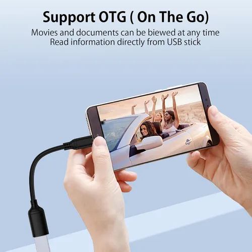 Miniatura 4 de Adaptador USB C a USB OTG para Android, 5Gbps On The Go USB3.0 USBC macho a USB-A hembra Adaptador Android OTG Cable para Samsung Galaxy S26 S25 FE