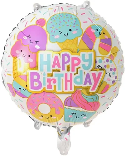 Miniatura 5 de 10 globos de caramelo, globos de gran número, helados, dulces, Sundae, globos de aluminio para niñas, suministros de decoración de fiesta